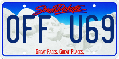 SD license plate 0FFU69