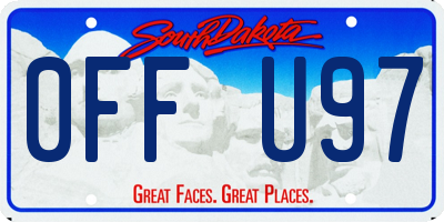 SD license plate 0FFU97