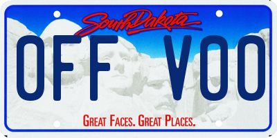 SD license plate 0FFV00