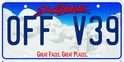 SD license plate 0FFV39