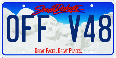 SD license plate 0FFV48