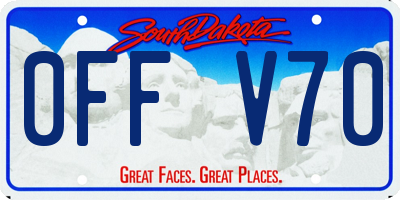 SD license plate 0FFV70