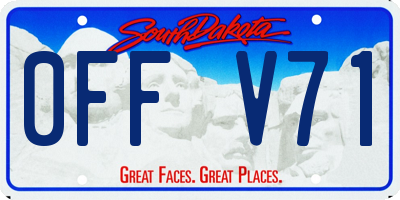 SD license plate 0FFV71