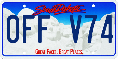 SD license plate 0FFV74