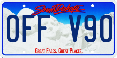 SD license plate 0FFV90