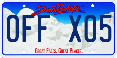 SD license plate 0FFX05