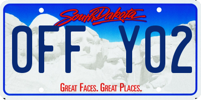 SD license plate 0FFY02
