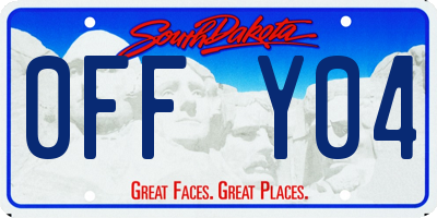 SD license plate 0FFY04