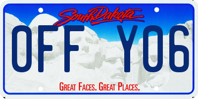 SD license plate 0FFY06
