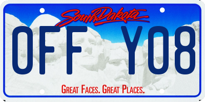 SD license plate 0FFY08