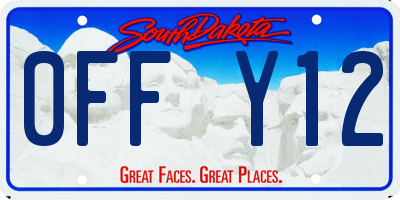 SD license plate 0FFY12