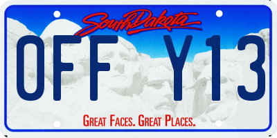 SD license plate 0FFY13