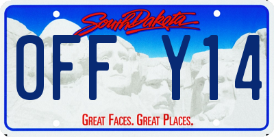 SD license plate 0FFY14