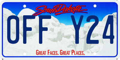 SD license plate 0FFY24