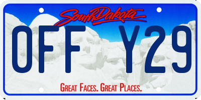 SD license plate 0FFY29