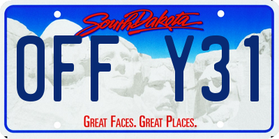 SD license plate 0FFY31