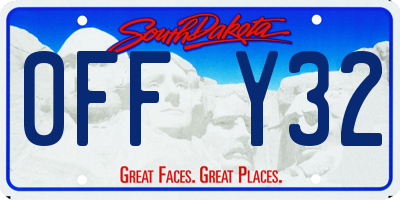 SD license plate 0FFY32
