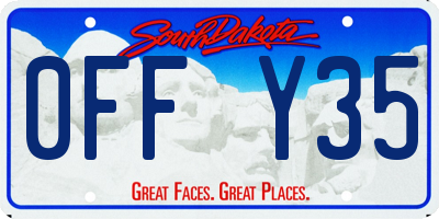 SD license plate 0FFY35