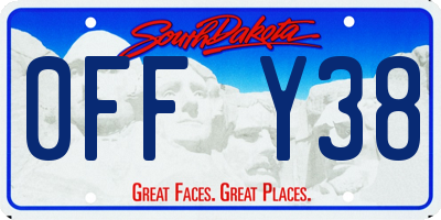 SD license plate 0FFY38
