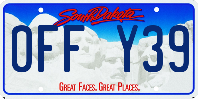 SD license plate 0FFY39
