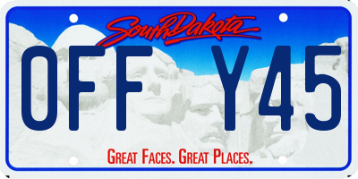 SD license plate 0FFY45