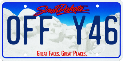 SD license plate 0FFY46