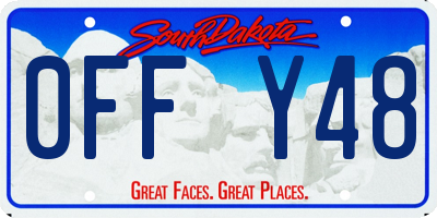 SD license plate 0FFY48