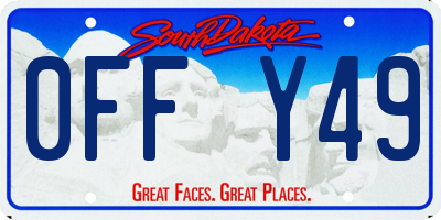 SD license plate 0FFY49