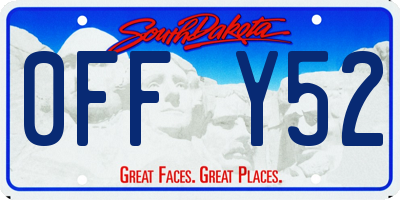 SD license plate 0FFY52
