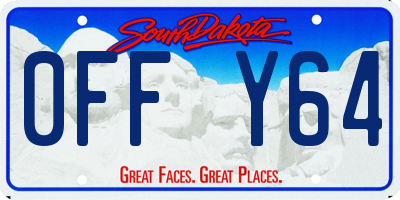 SD license plate 0FFY64