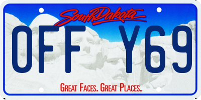 SD license plate 0FFY69