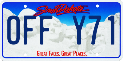 SD license plate 0FFY71