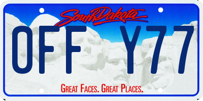 SD license plate 0FFY77
