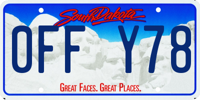 SD license plate 0FFY78