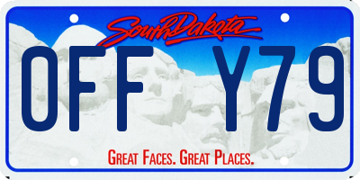 SD license plate 0FFY79