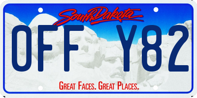 SD license plate 0FFY82