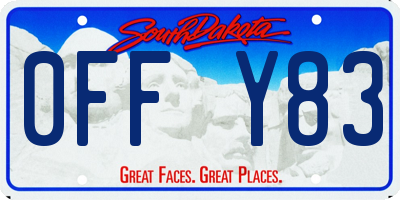 SD license plate 0FFY83