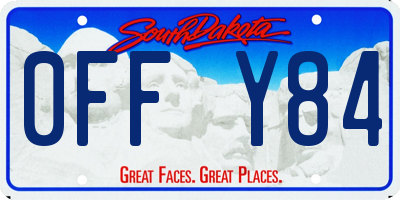 SD license plate 0FFY84