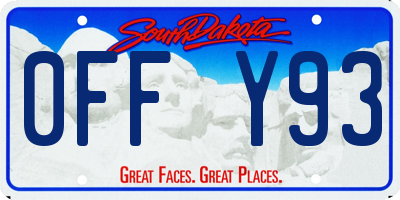 SD license plate 0FFY93