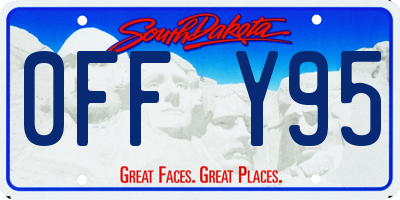 SD license plate 0FFY95