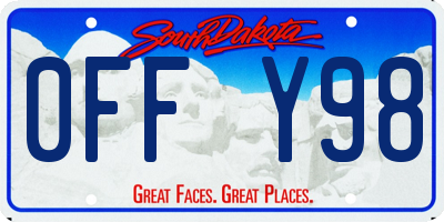 SD license plate 0FFY98