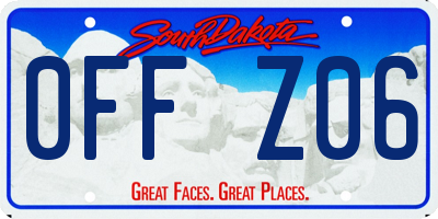 SD license plate 0FFZ06