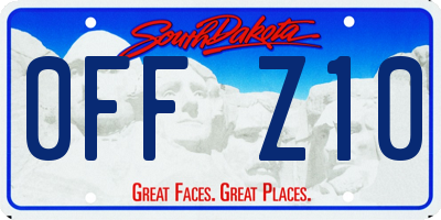 SD license plate 0FFZ10
