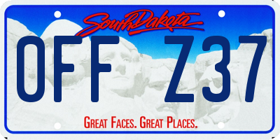 SD license plate 0FFZ37