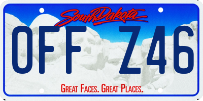 SD license plate 0FFZ46