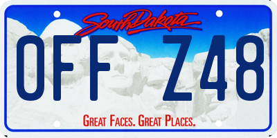 SD license plate 0FFZ48