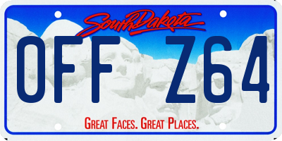 SD license plate 0FFZ64