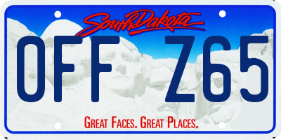 SD license plate 0FFZ65