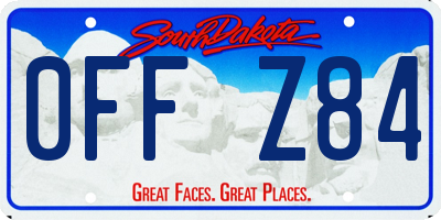 SD license plate 0FFZ84