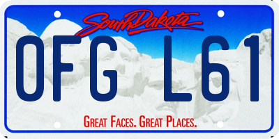 SD license plate 0FGL61